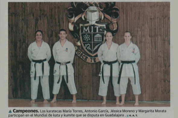 Los karatekas de MIT School aparecen en Diario SUR