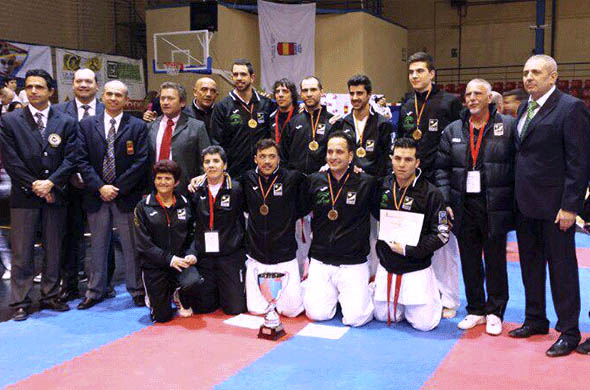 Integrantes de la Selección Andaluza de Kárate