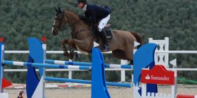 El estudiante de MIT Carlos Lange en el Concurso Nacional de Saltos Tres Estrellas